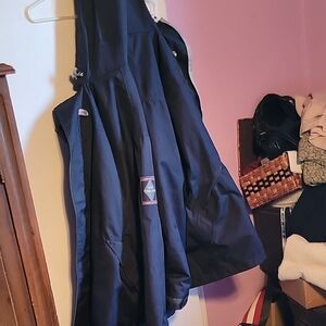 Navy Blue Hooded Jacket